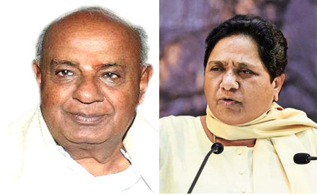 Mayavati And Former PM Gowda Join Hands For Karnataka Polls